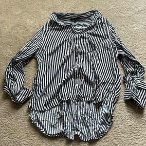 Striped loose fitting top
